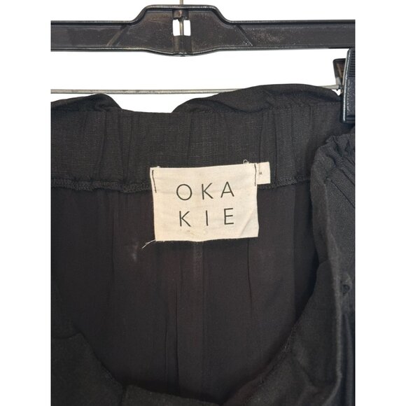 Okakie trousers black women size M - Picture 3 of 4